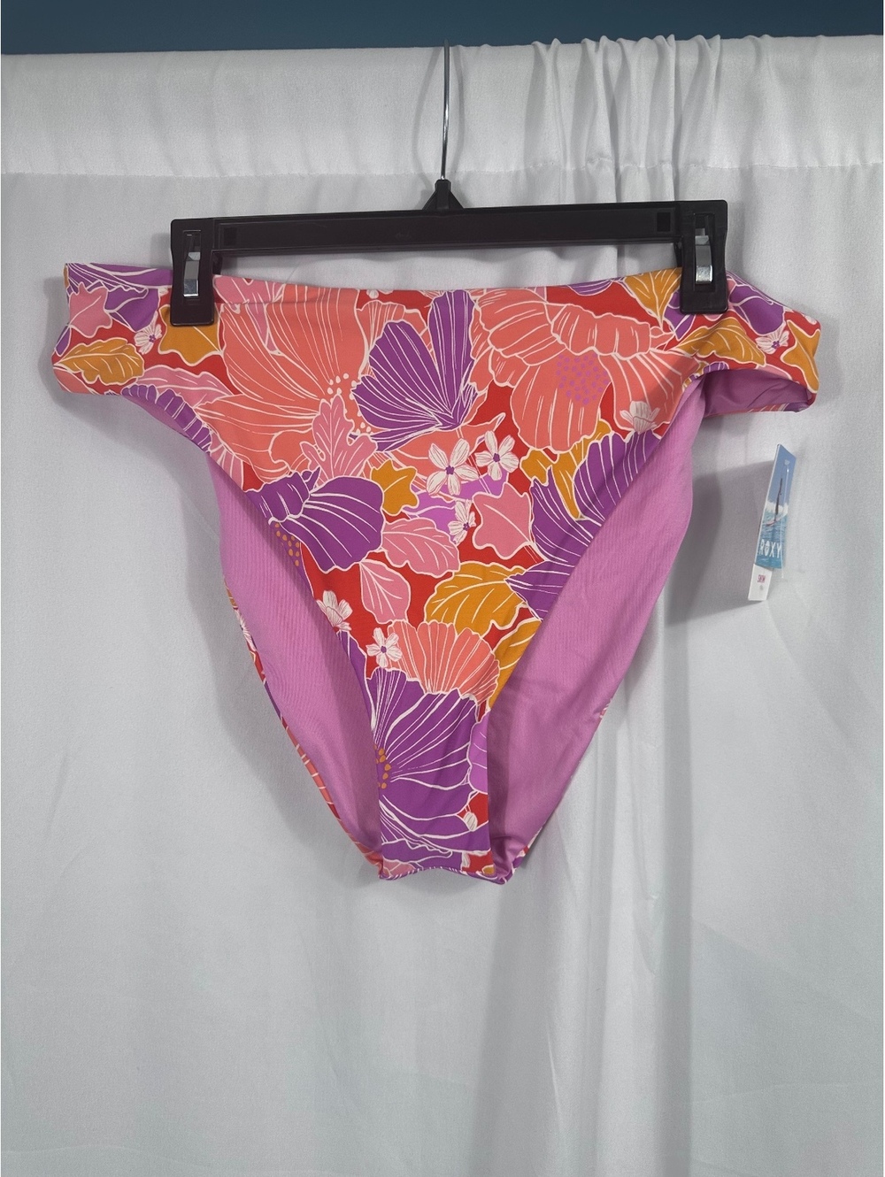 ROXY Bell Bottom Blooms High Waist Moderate Coverage Bikini Bottom XXL